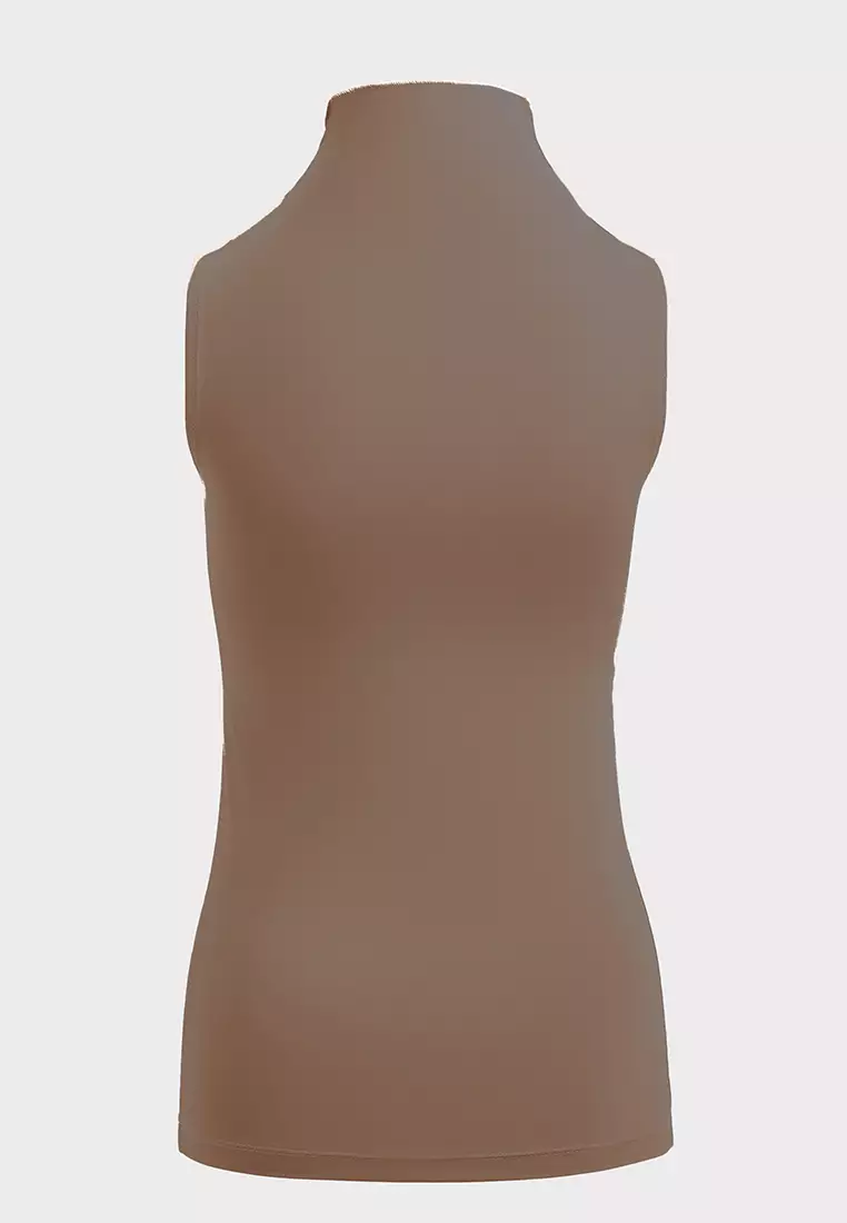 High Neck Sleeveless Top 002