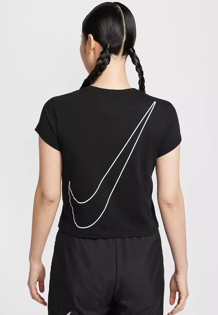 Buy Nike Sportswear Club Short-Sleeve Cropped Graphic T