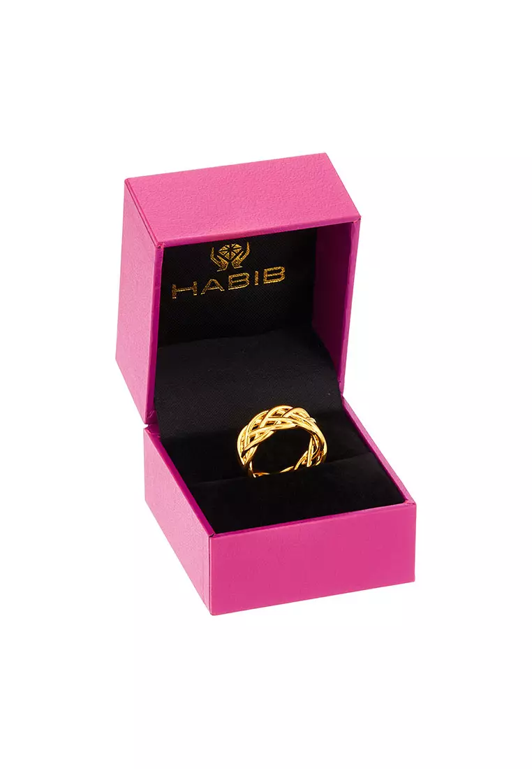 HABIB 999/24K Yellow Gold Ring WWGR1830524