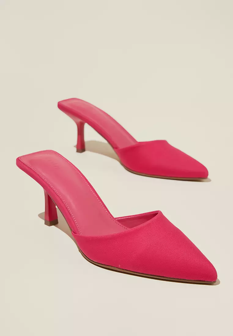 Gia Pointed Mule Heels