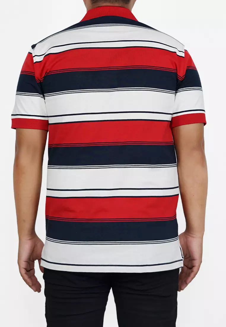 Crocodile EURO | Kaos Kerah Pria Men Polo | Slim fit | Katun 0877 Red