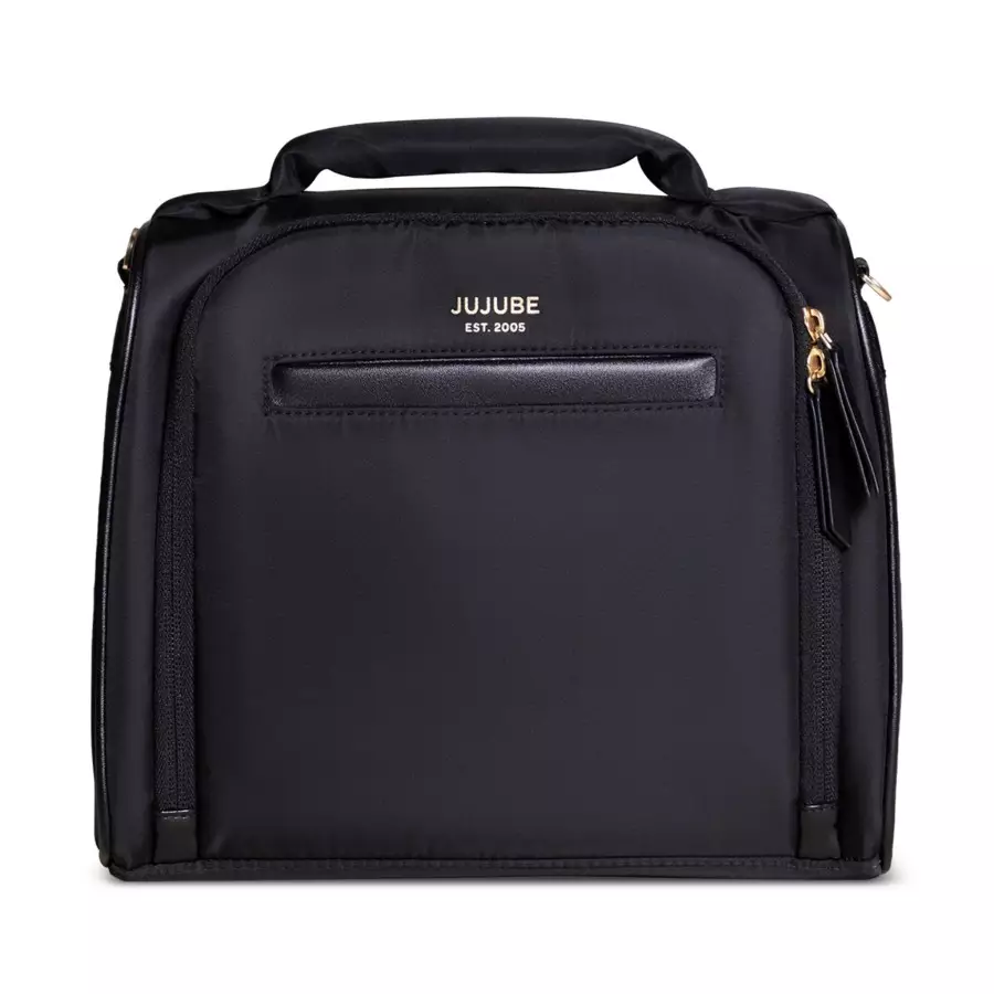 Jujube Insulated Bottle Cooler Bag - Premium Tas TOTEBAG Perlengkapan Bayi ASI Waterproof - Black