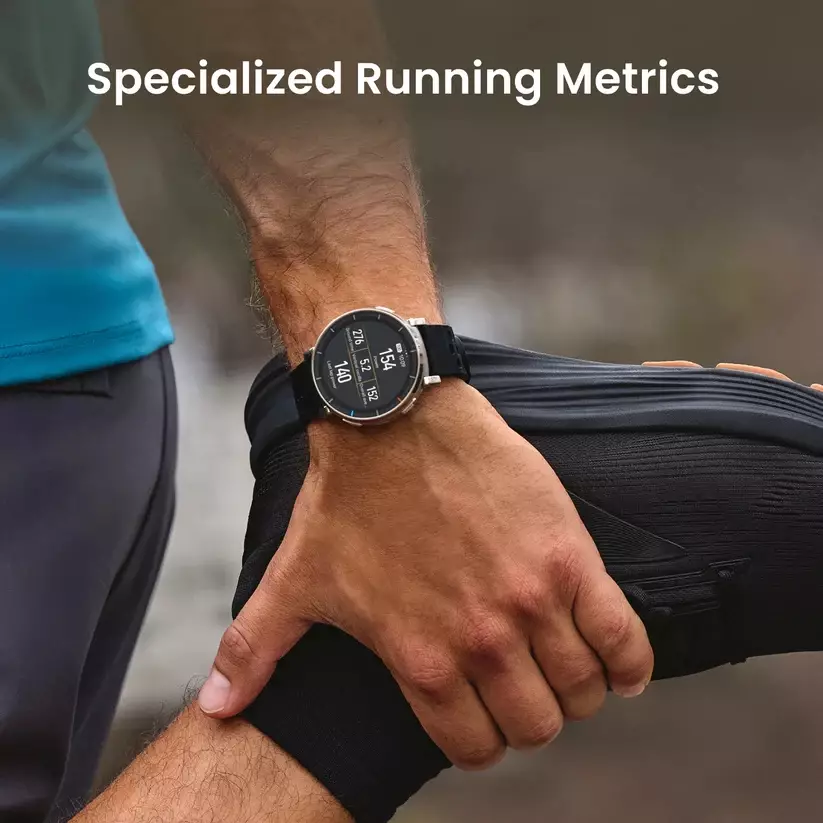 Amazfit Active 3 Premium Apex Silver | 12 Days Battery | 160+ Sport Mode | Sapphire Glass