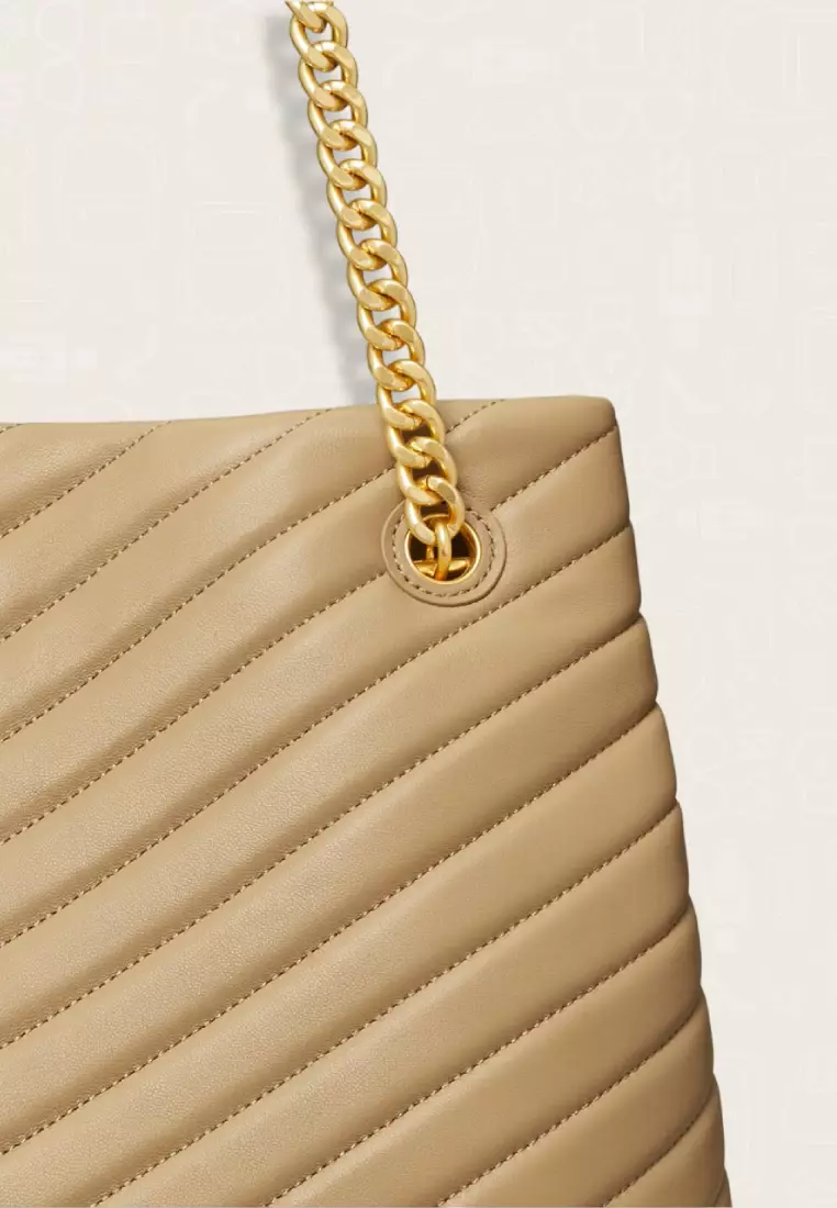 Tory Burch Kira Chevron Tote Desert Dune