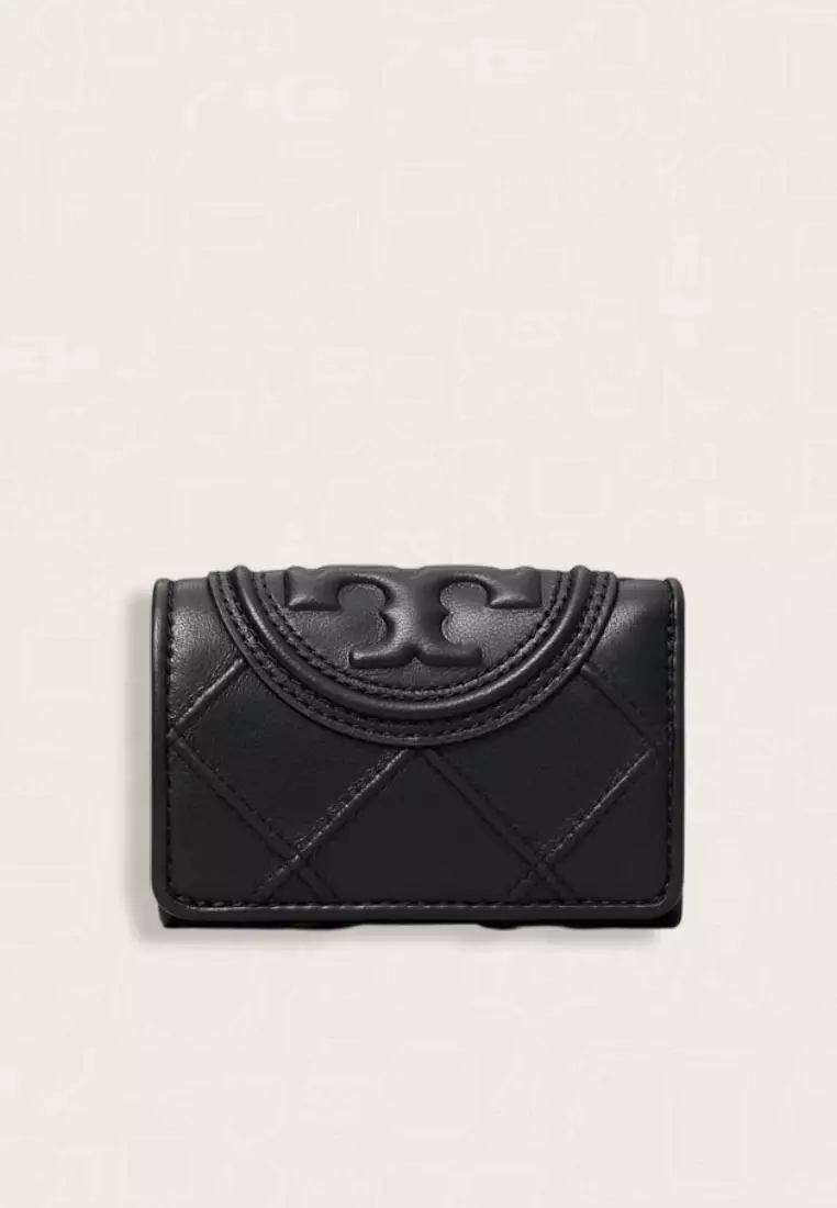 Tory Burch Fleming Soft Small Flap Wallet Black