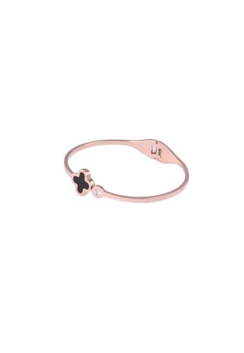 S&J Co. Hannah Creation Lucky Bracelet Rose Gold Plated (18K) For Her - Clover 1 0F0B2AC2BE46A4GS_1