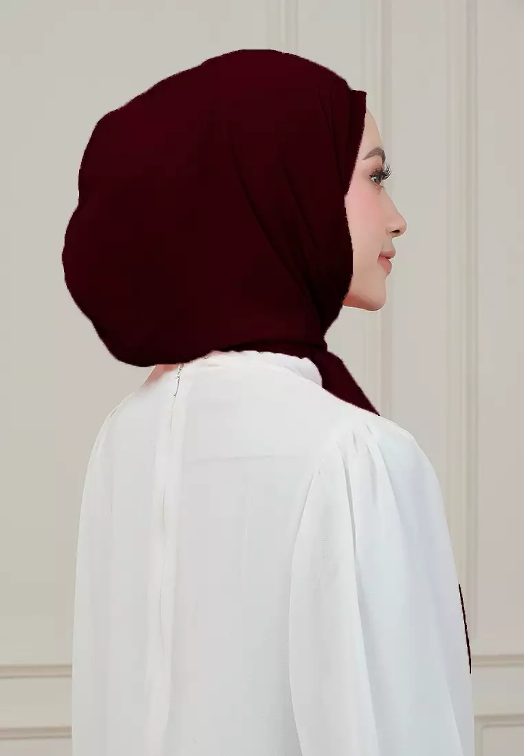 HIJAB INSTAN MAGNET SYIFA - DEEP MAROON