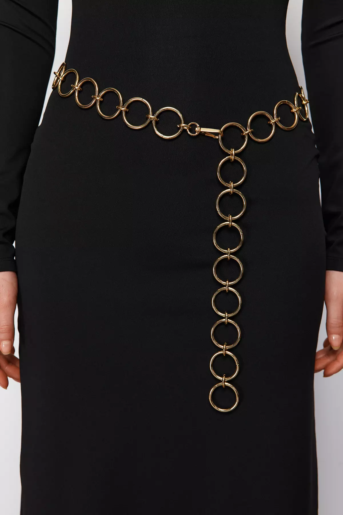 Gold Ring Chain Women'S Belt Tedss24Ke12