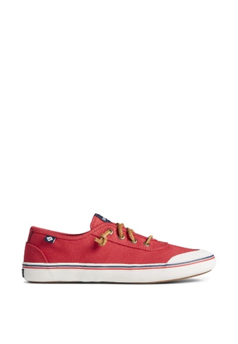 Sperry red Sperry Women's Lounge Away 2 Lace Up Slip-On Sneaker - Red (STS86724) 0477DSH8DB1880GS_1