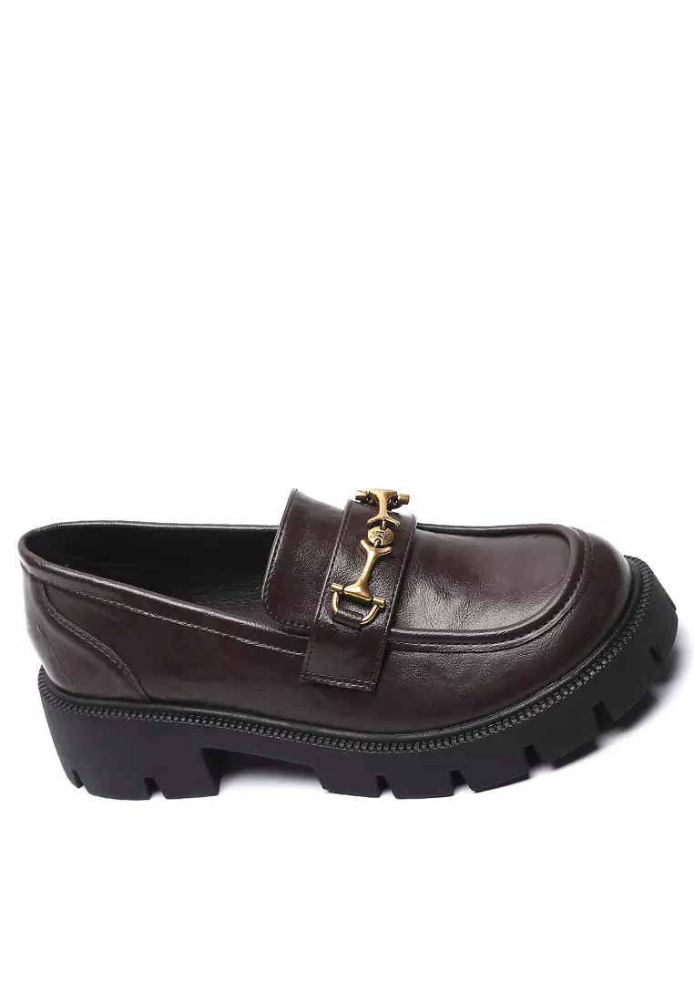 Discount on Twenty Eight Shoes  shoes - SKU: Platform Horsebit Microfiber Leather Loafers Ww193-2