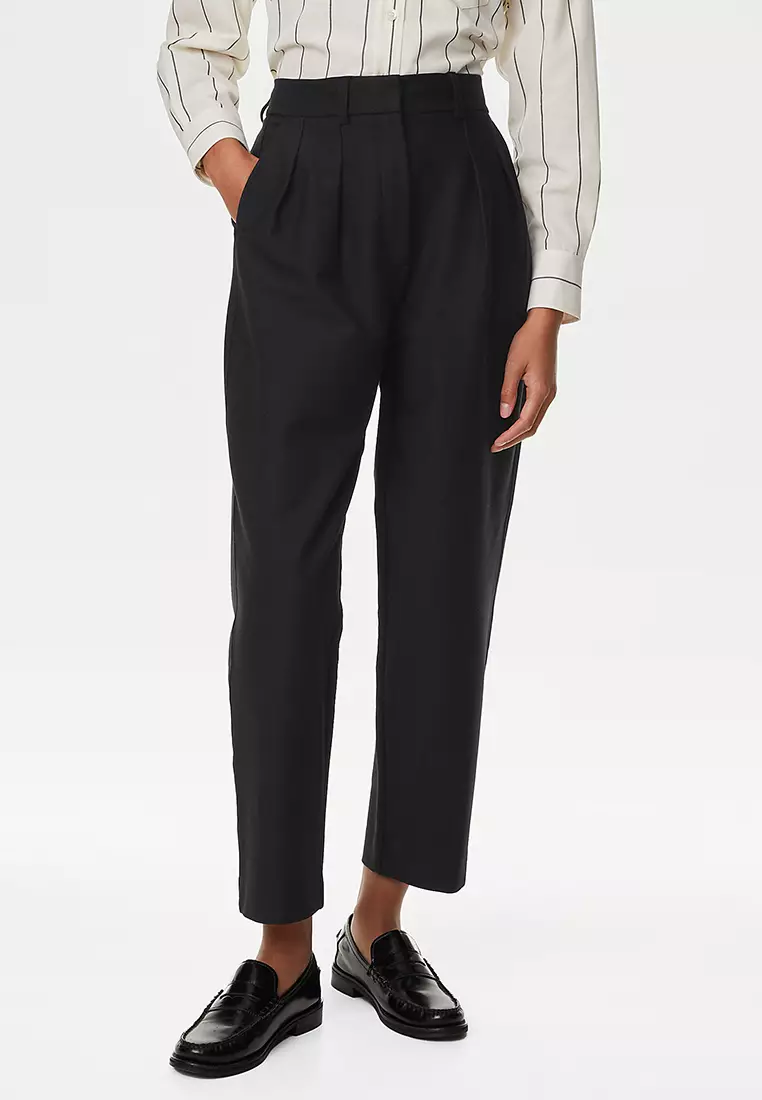 Jersey Tapered Ankle Grazer Trousers