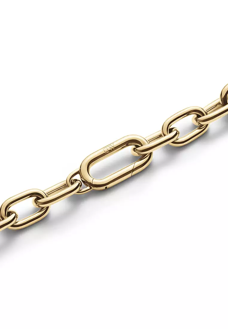 Crystal Link Bracelet Gold Fashion Bracelet for women and men - Stainless Steel & Crystal - DW Official Jewelry - Authentic