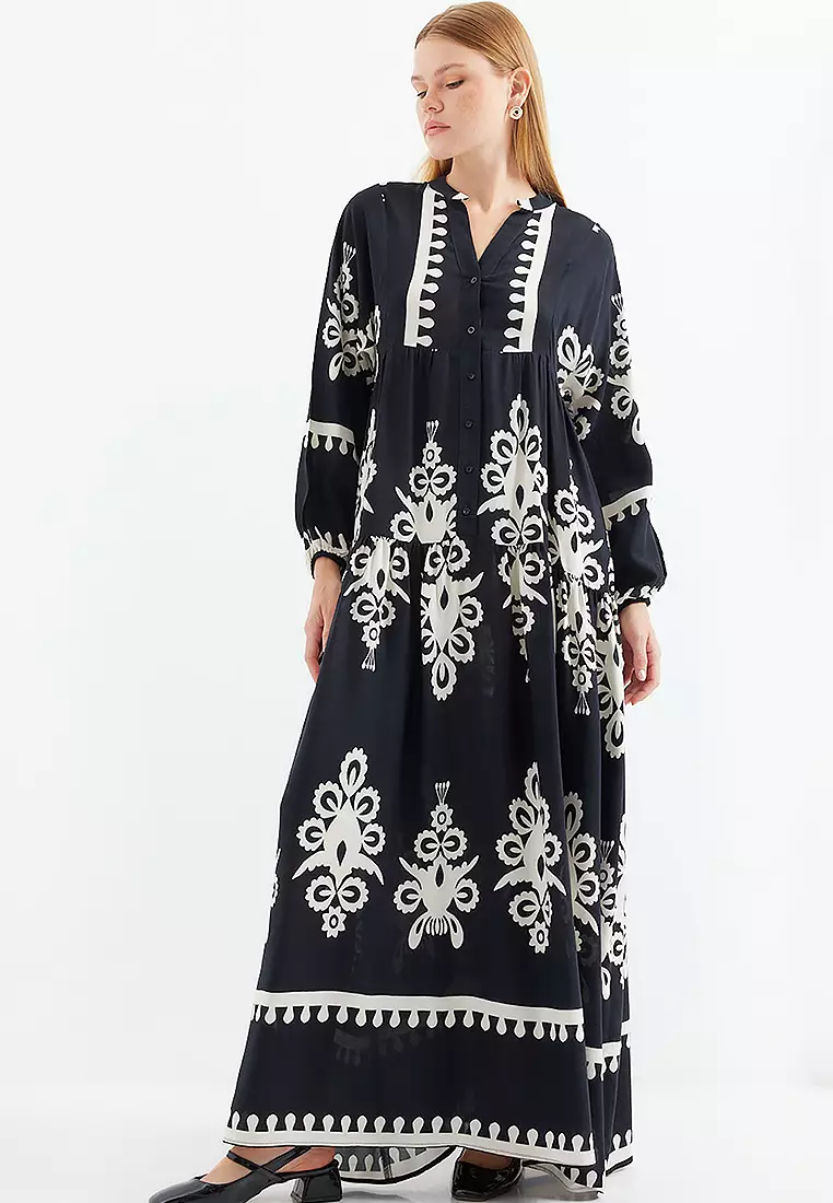 Patterned Maxi Dress