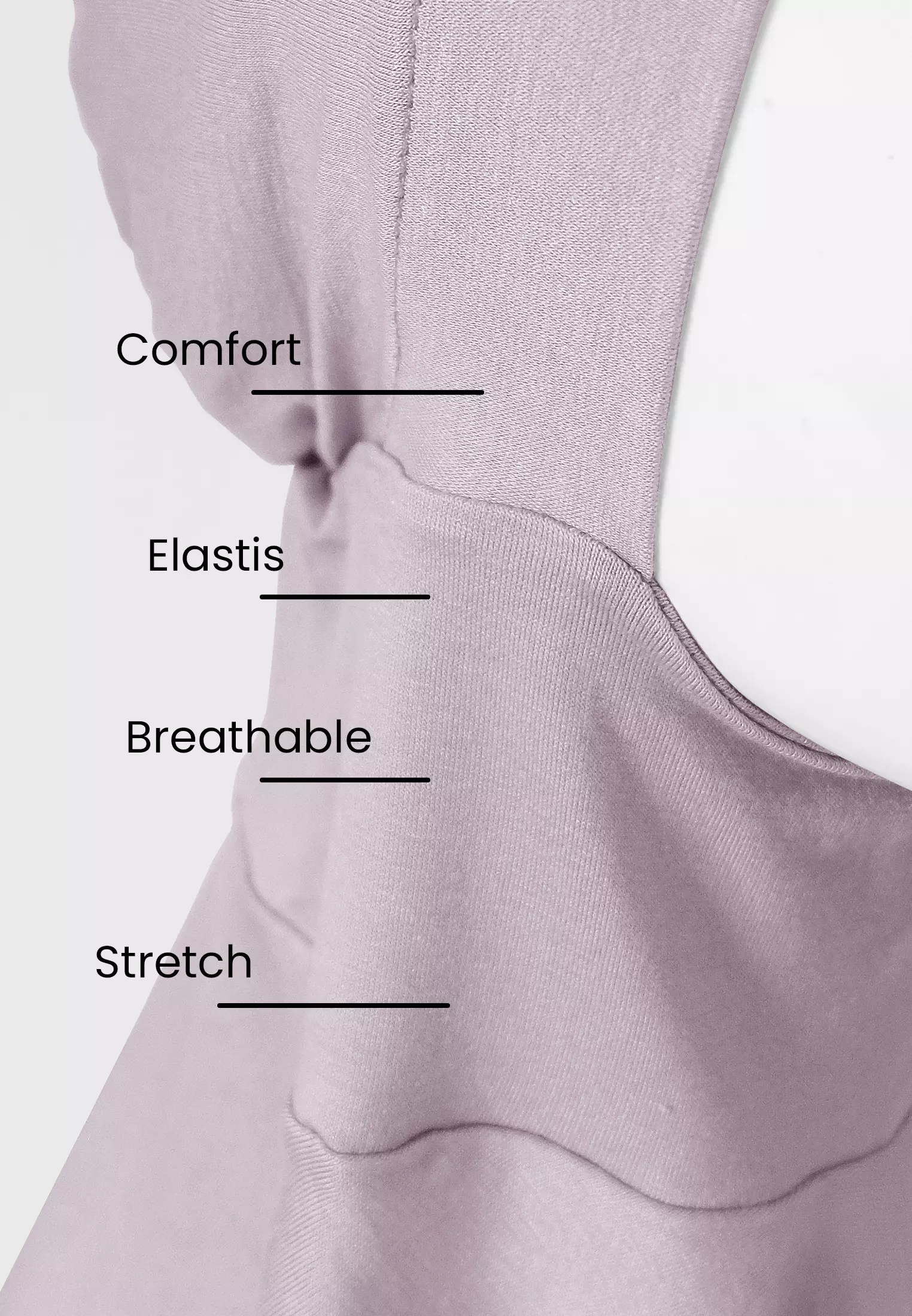 Inner Hijab Yara Ciput Premium - Lilac Fairy