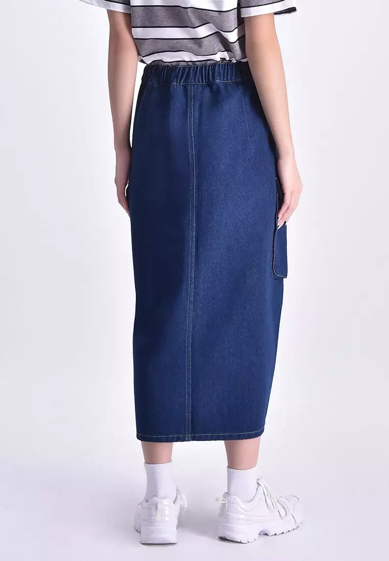 Women's Maxi Denim Skirt