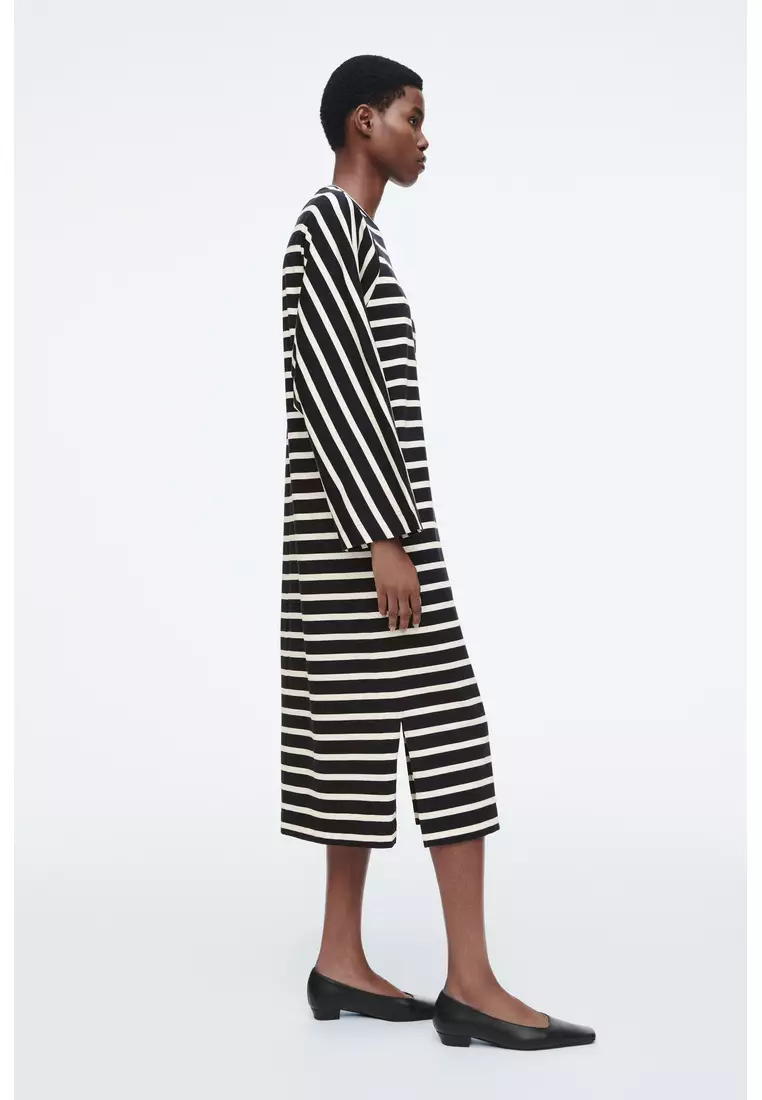 JERSEY MIDI COLUMN DRESS