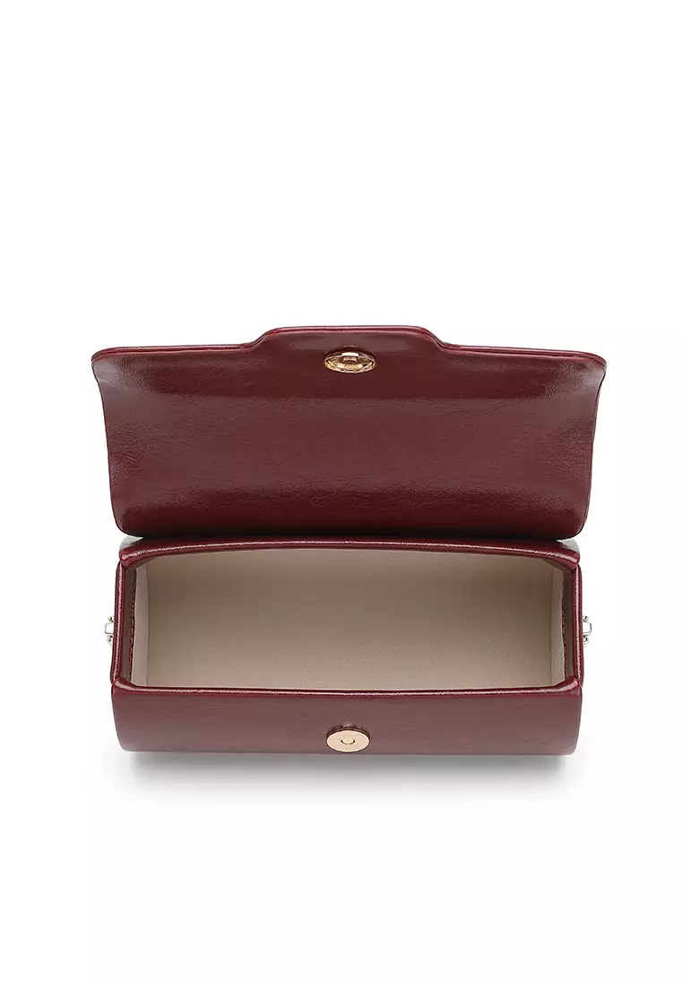 Women's Top Handle Bag / Sling Bag / Crossbody Bag / Shoulder Bag (Tas Tangan Wanita / Tas Selempang Wanita / Tas Bahu Wanita) - Merah