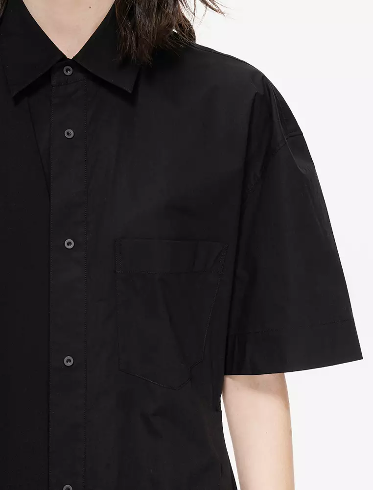 精紡四面彈X型優雅短袖連衣裙