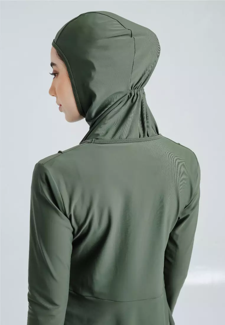 Layla Burqini Two Pieces Women, Baju Renang Muslim Wanita - Cypress