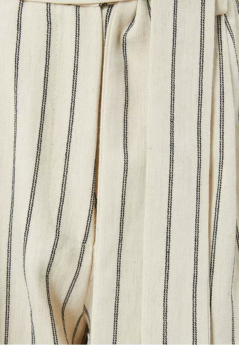 Linen Blend Balloon Pants