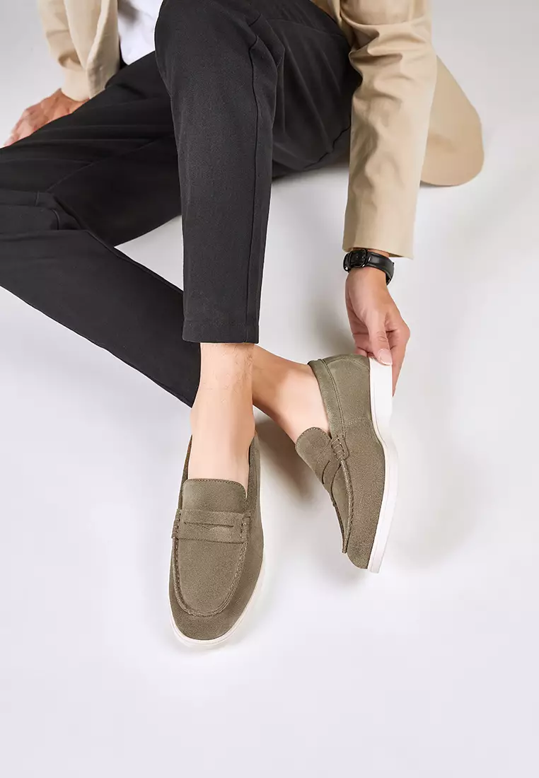 Cow Suede Penny Loafers KB8848-2