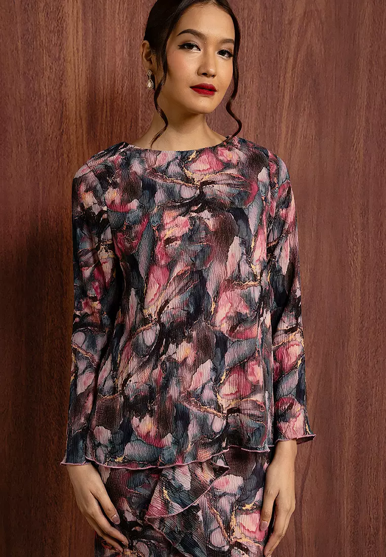 LILIAN PLEATED BABYDOLL KURUNG SET