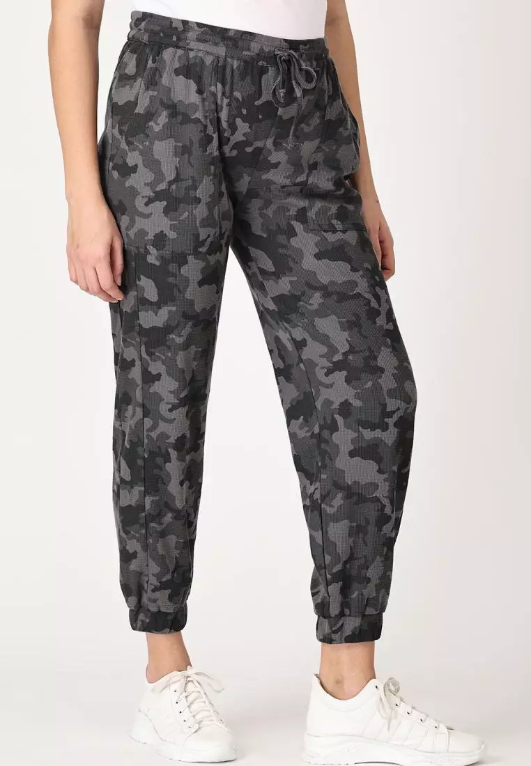 Grey Camouflage Maternity Jogger