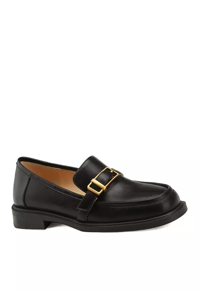 Discount on Twenty Eight Shoes  shoes - SKU: VANSA Fashion Belt Buckle Loafers VSW-F030308-14