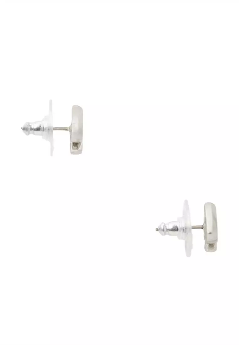 Everyday Spade Enamel Studs Earrings Lilac o0ru3069