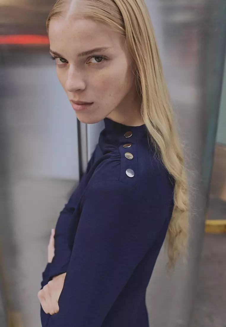 Asymmetrical Pleated Dress