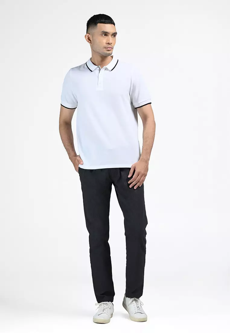 MOC Kaos Polo Lengan Pendek Pria COLTON-WHITE