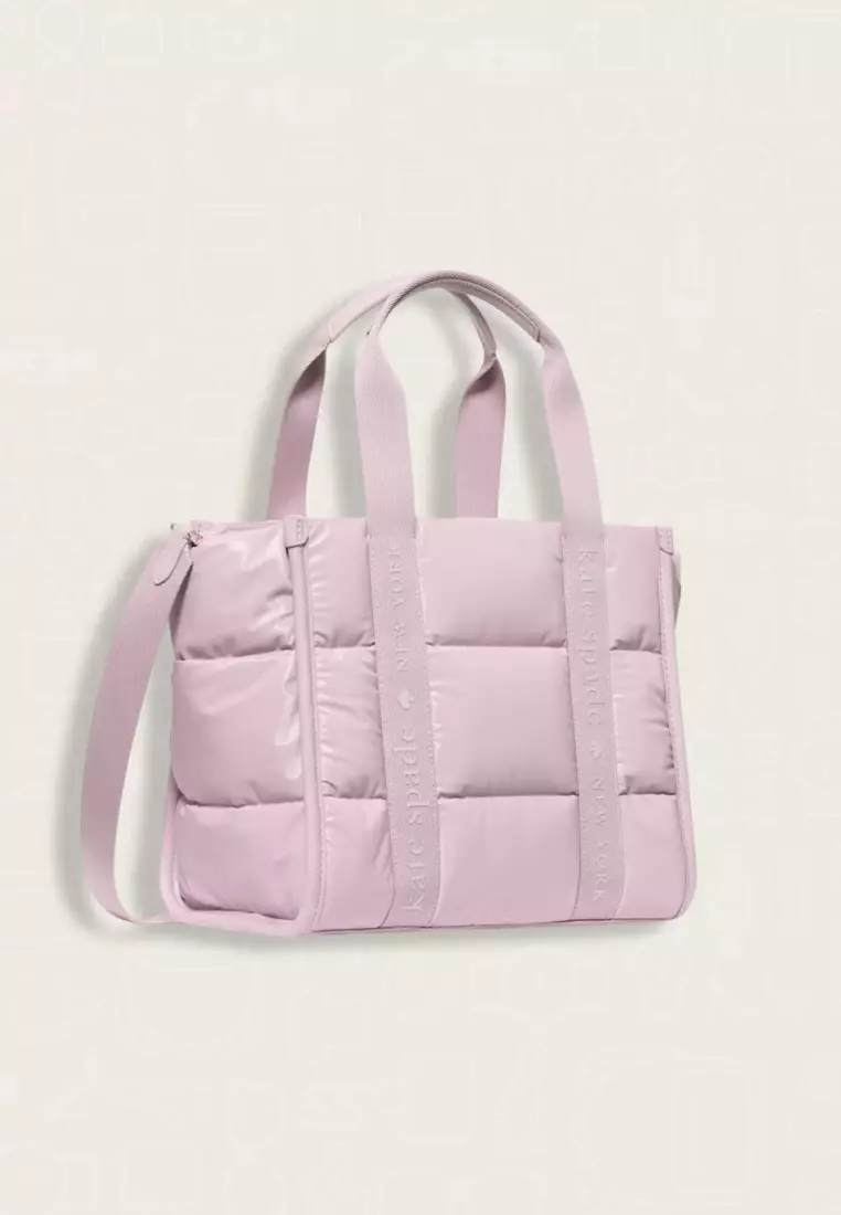 Kate Spade Kip Puffy Small Tote Lavender Smoke