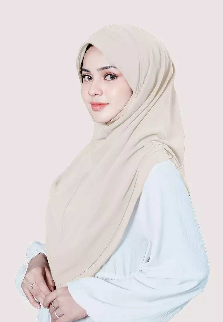 HIJAB INSTAN IRISH - LIGHT CREAM