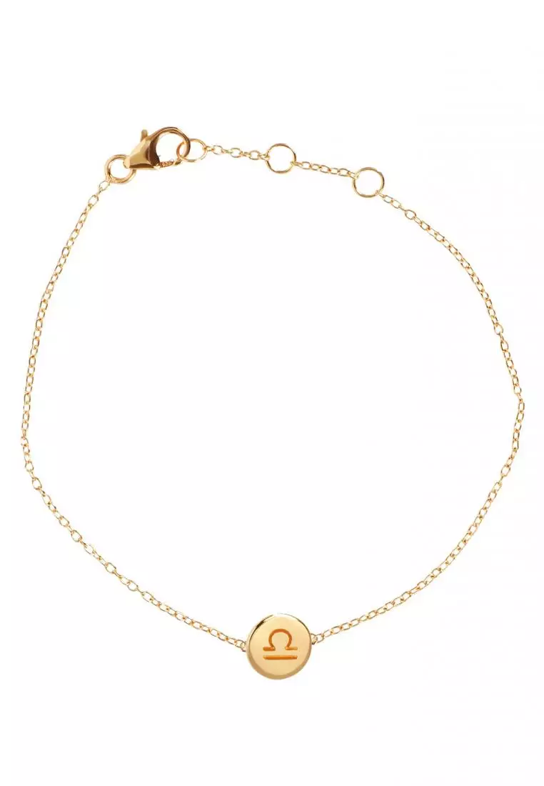Vermeil Zodiac Bracelet Libra