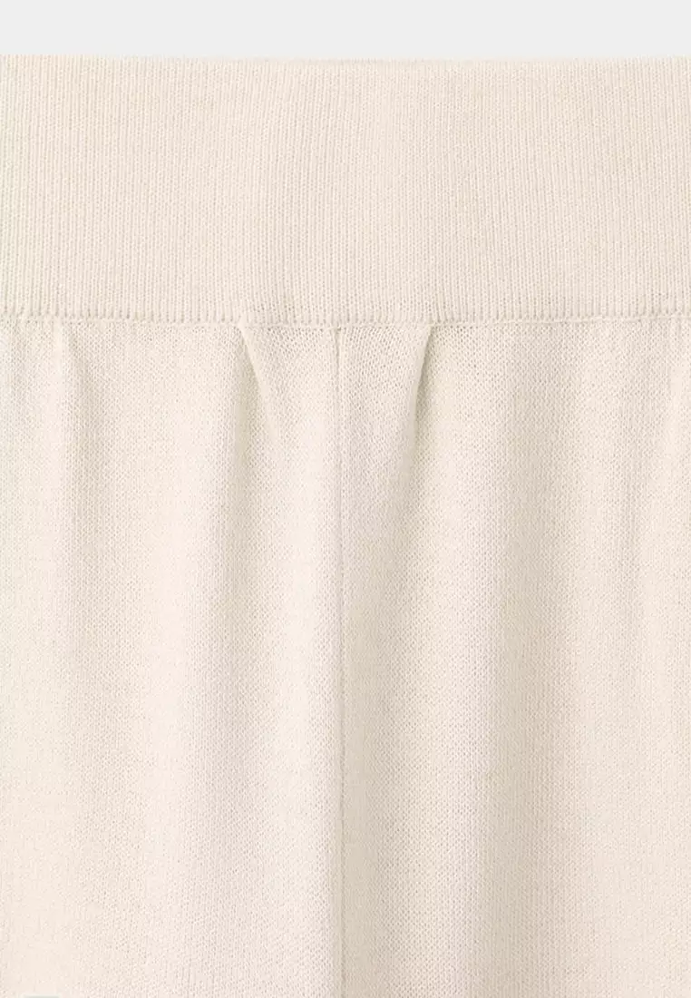 Straight-Fit Trousers With Elastic Waist