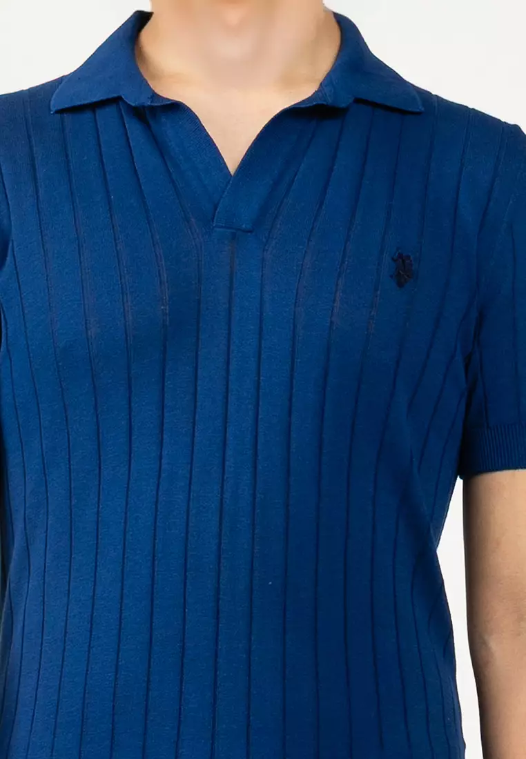 Buy US POLO ASSN Gery Polo Knit Sweater 2026 Online | ZALORA
