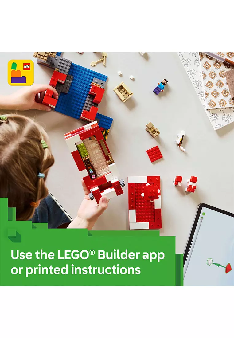 Minecraft 21270 The Mooshroom House, Age 8+, Building Blocks, 2025 (500pcs)