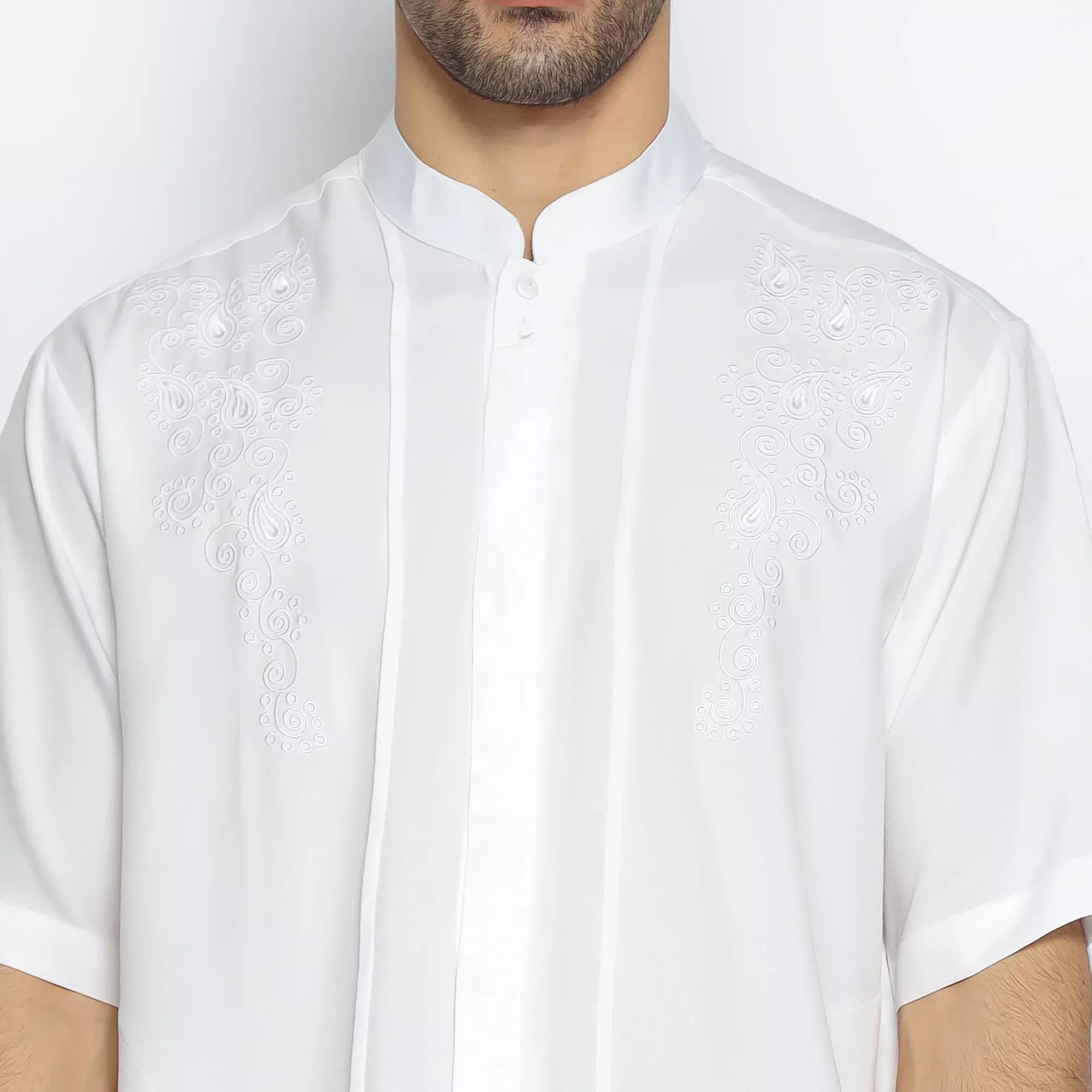 Baju Koko KK 41 White Lengan Pendek