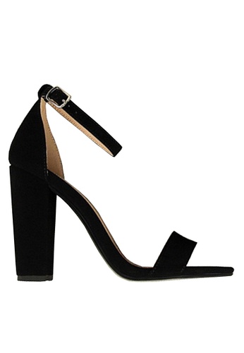 Twenty Eight Shoes black VANSA Single Strap Heel Sandals VSW-S05091 52400SHF0A4BE4GS_1