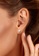 Aquae Jewels white Earrings Fairy Flower, 18K Gold and Diamonds - White Gold,Lobe Earring,Pair 8460DACD0D6F49GS_5