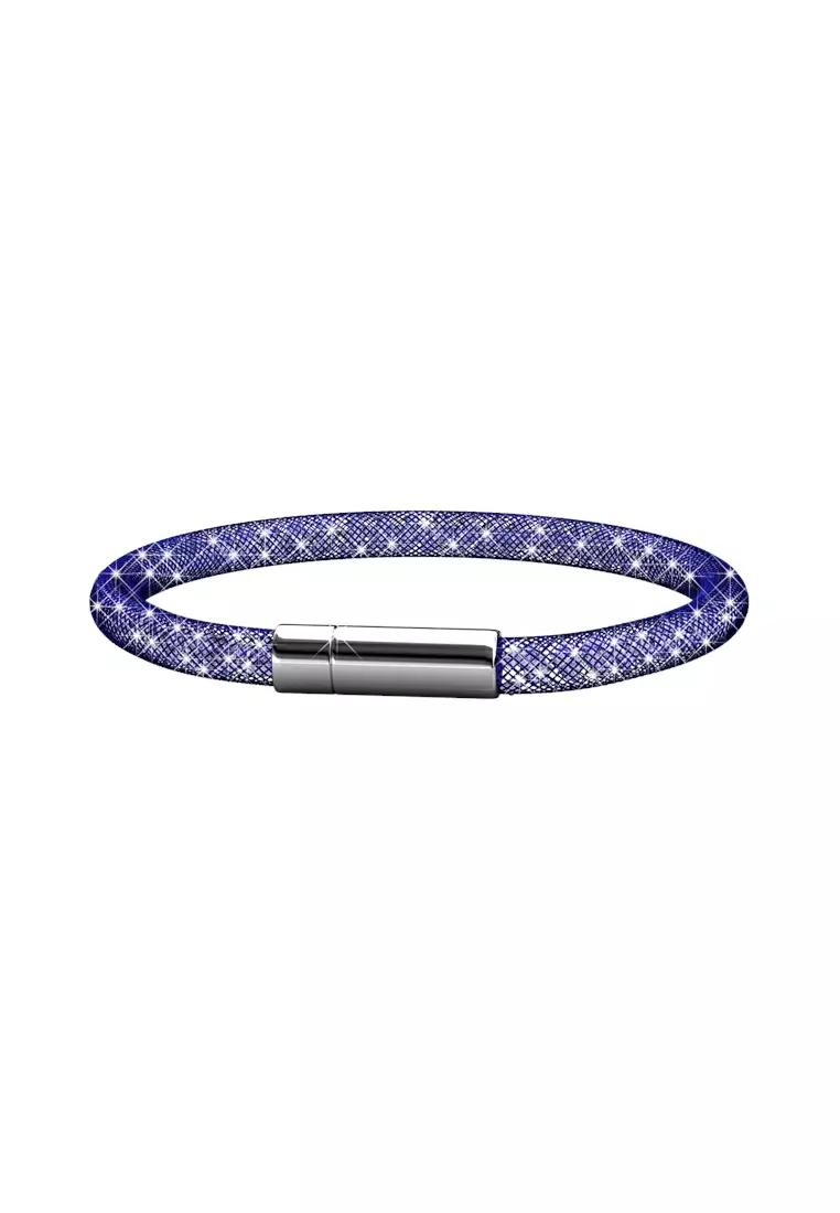 Meshy Bracelet Blue - Gelang Crystal Swarovsky By Her Jewellery
