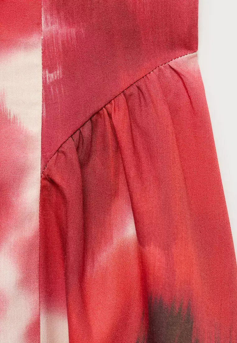 Floral-Print Flared Dress