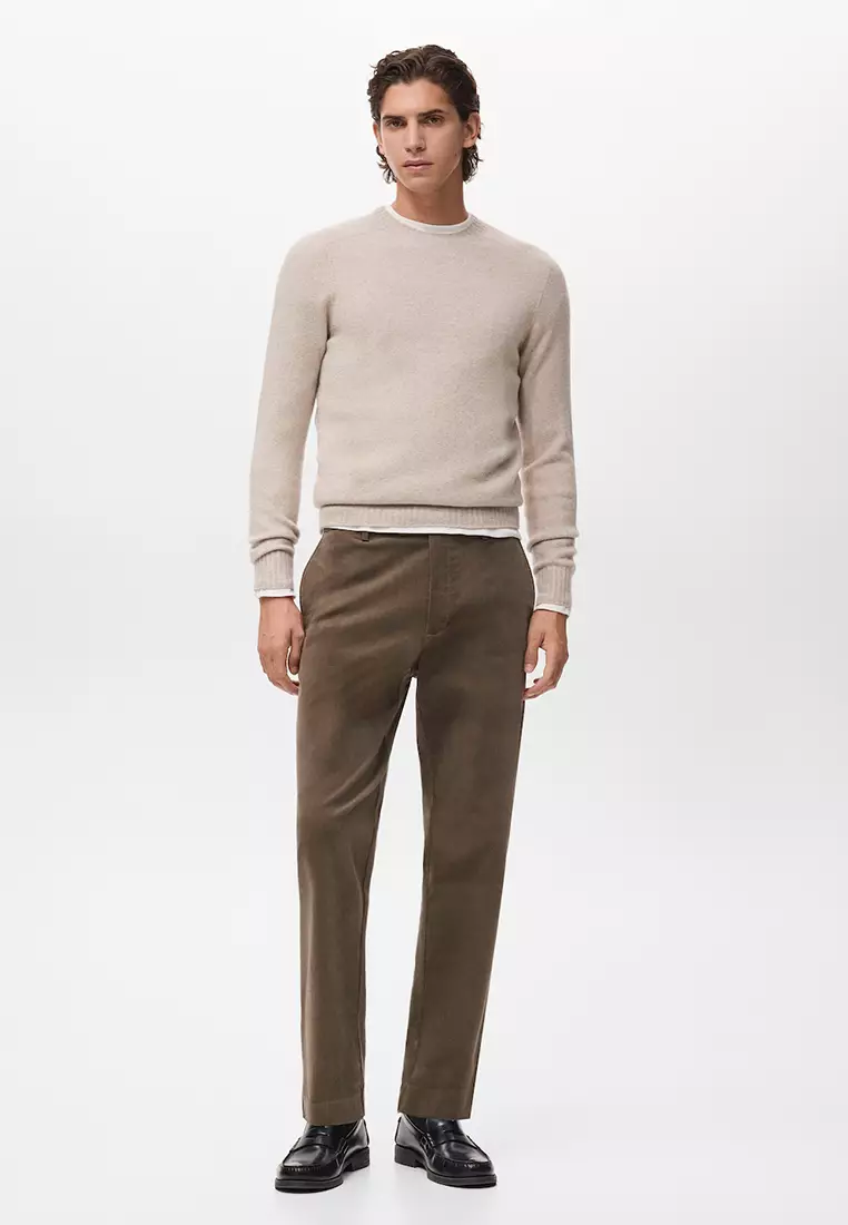 Knitted Wool Blend Sweater