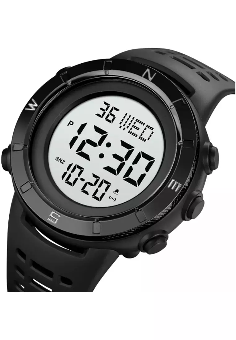 Jam Tangan Digital Pria Waterproof Many Function Strap Tali Material PU Silicone IR36 ORIGINAL