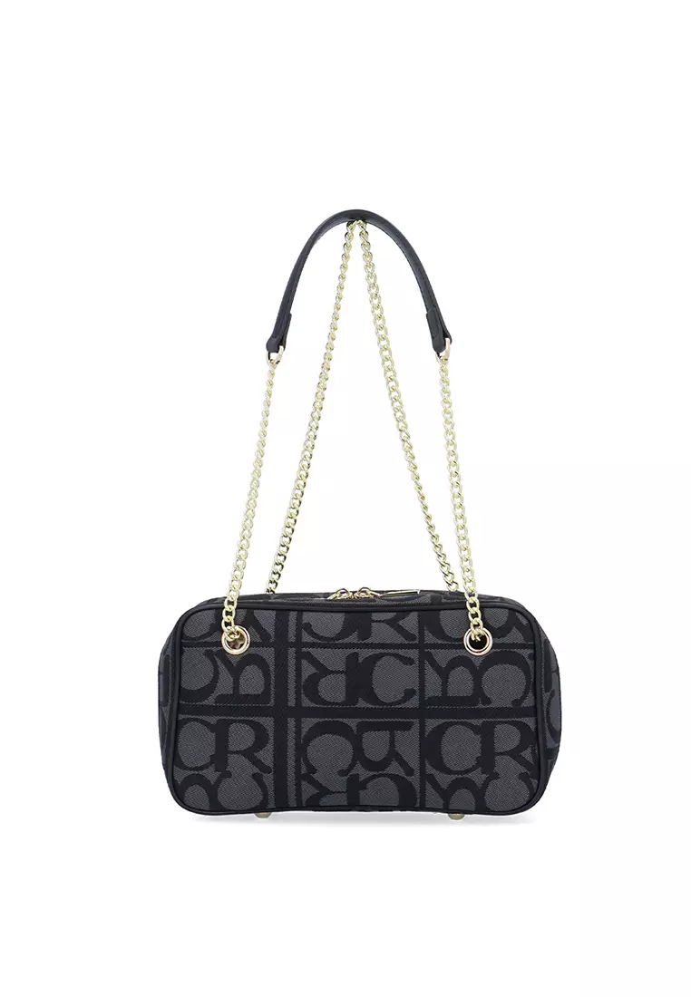 Buy Carlo Rino Bowie Carlo GEO Jacquard Shoulder bag - Black 2026 ...