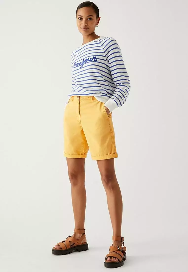 m&s cotton shorts