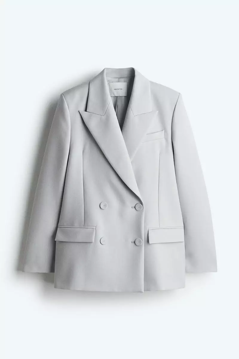 Oversized wool-blend blazer