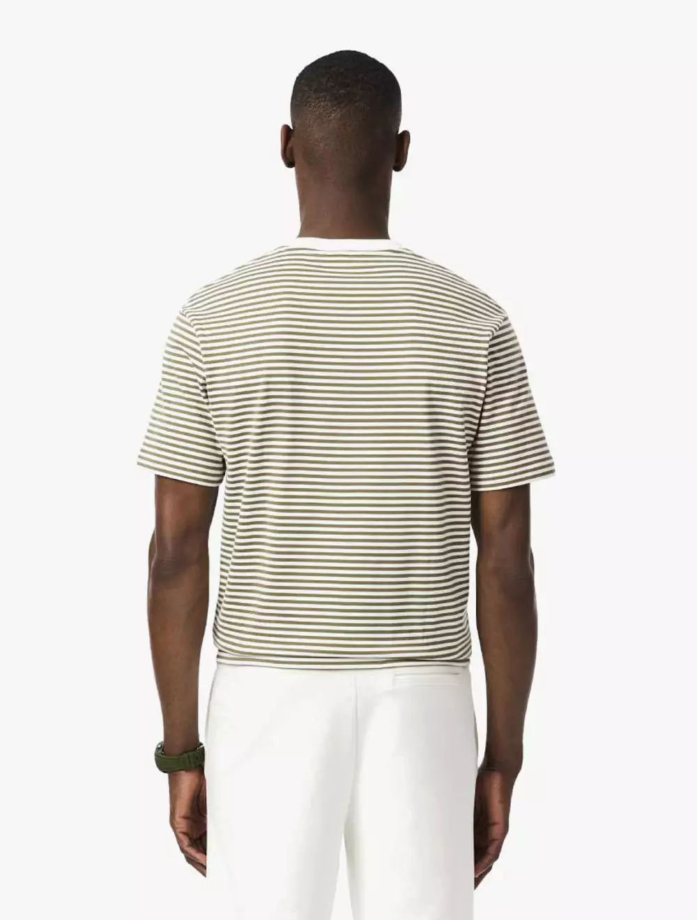 Striped Heavy Cotton T-shirt - White