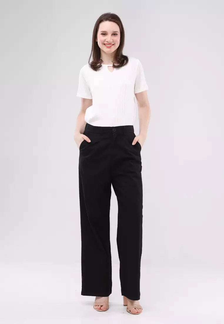 Colored Wide Leg Pants Ladies