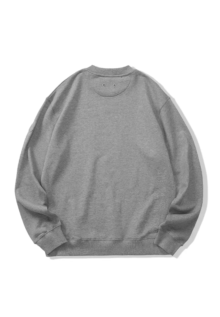 Palladium MEN'S PALLADIUM LOGO LOOSE FIT COTTON SWEATSHIRT